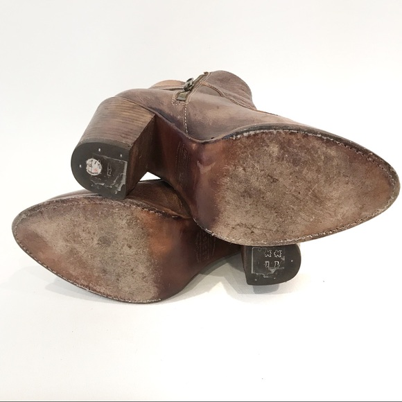 Bed Stu Isla Brown Leather Booties Size 8.5 - Picture 8 of 9